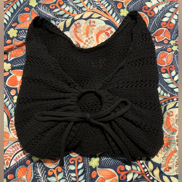 Hollister Open Knit Crochet Cardigan - Picture 3 of 3